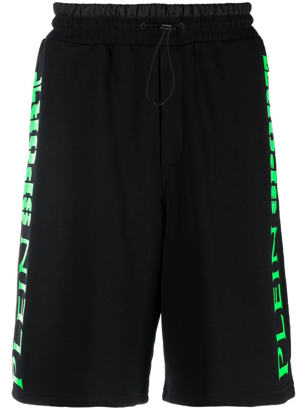 Logo-print jogging shorts - Black