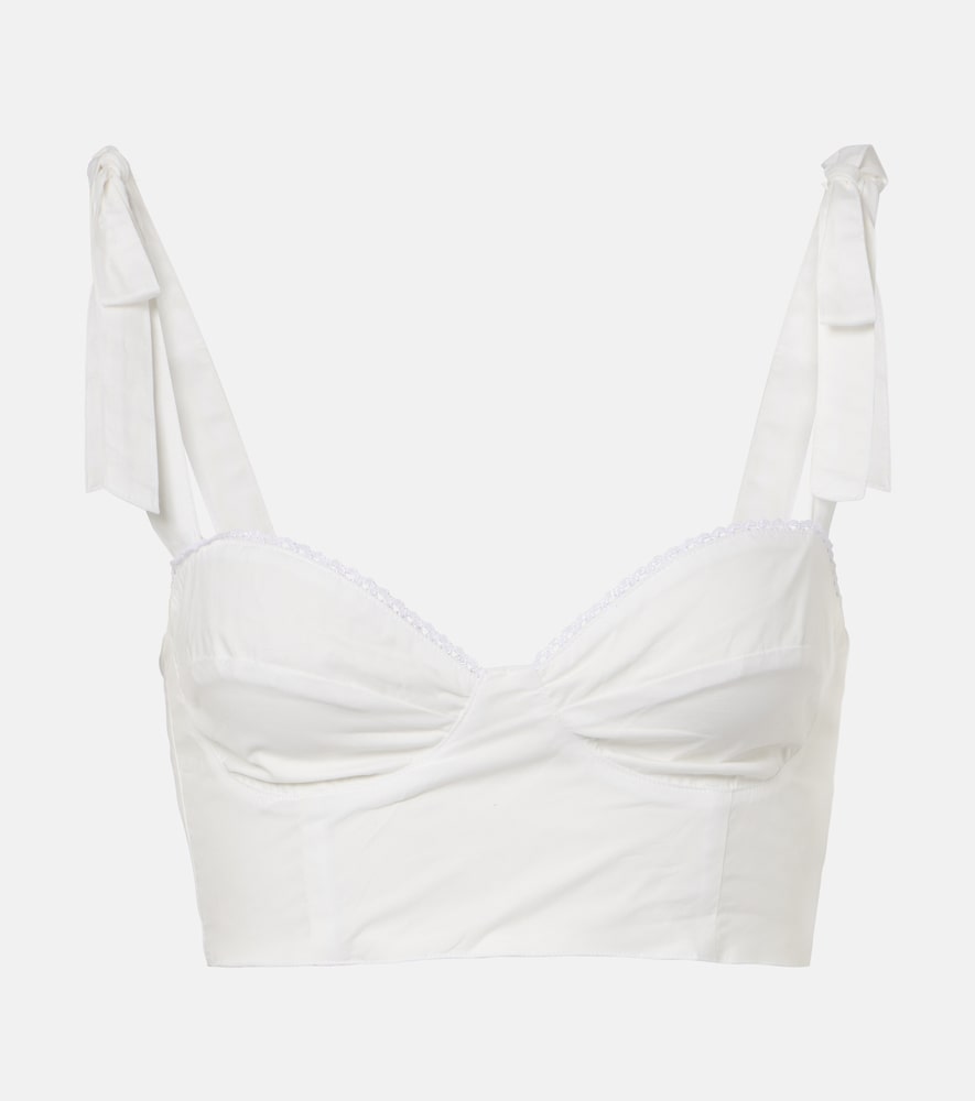 Alba cotton poplin crop top