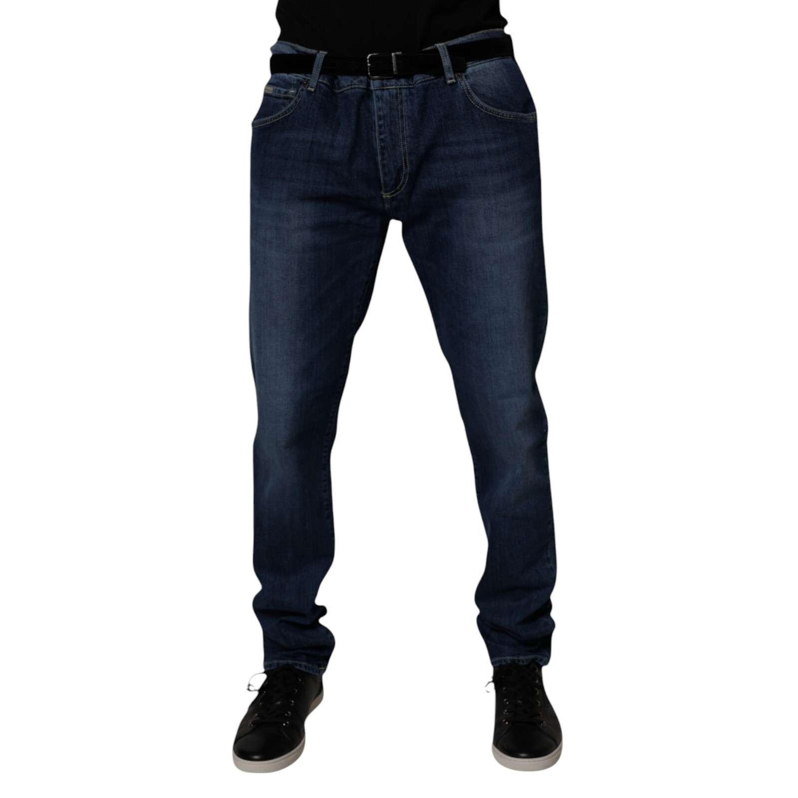 Dolce & Gabbana Blue Washed Cotton Stretch SkinnyDenim Men's Jean