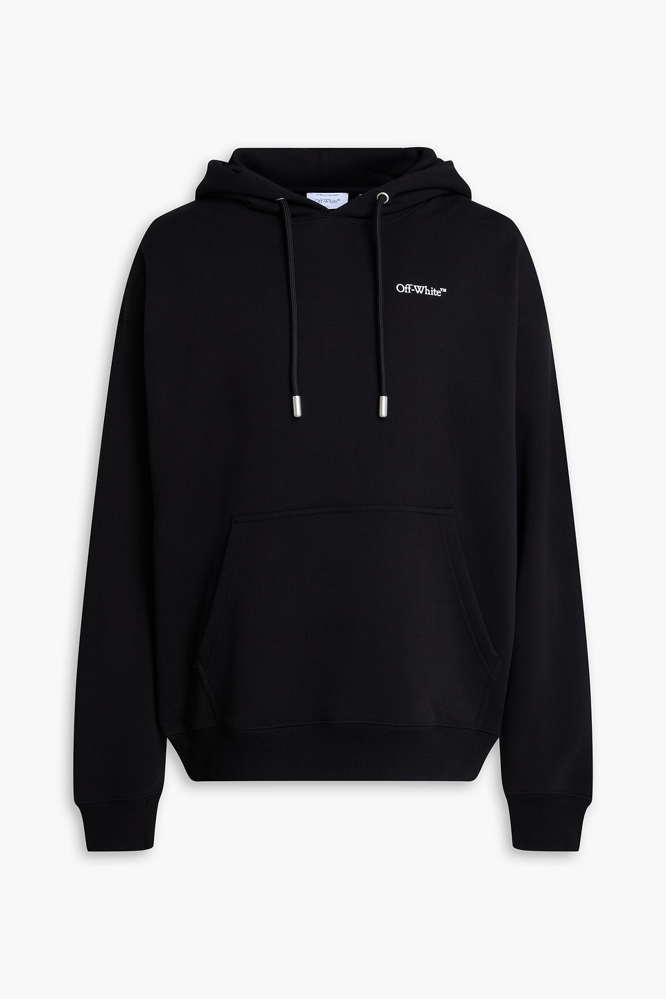 Vanish Arrow printed French cotton-terry hoodie - Black - XL