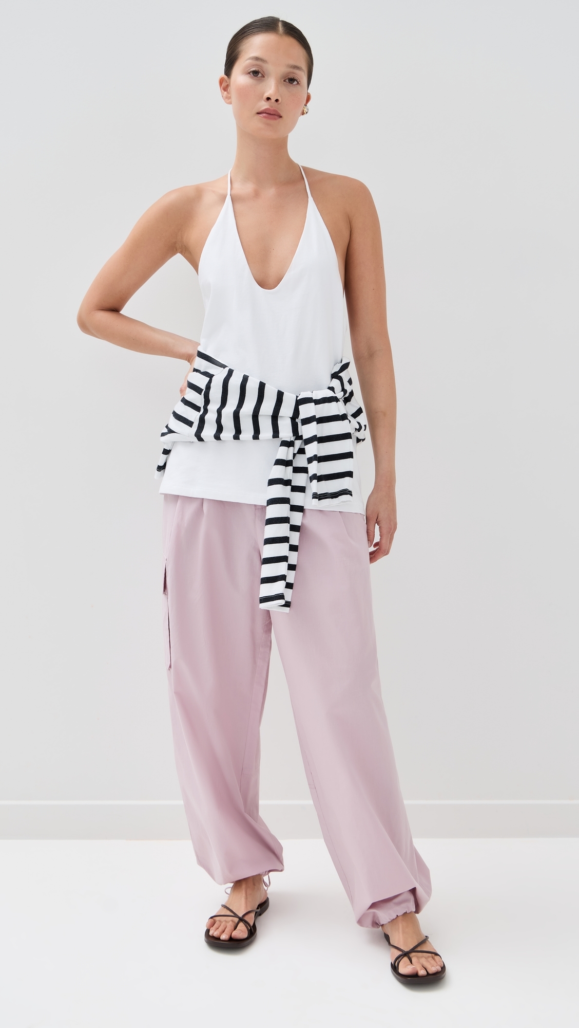 Tibi T-Shirt Program Racerback Tank White