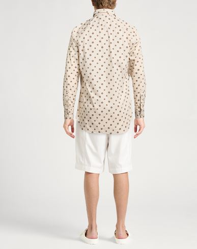 By Slowear Man Shirt Beige Size 15 Cotton