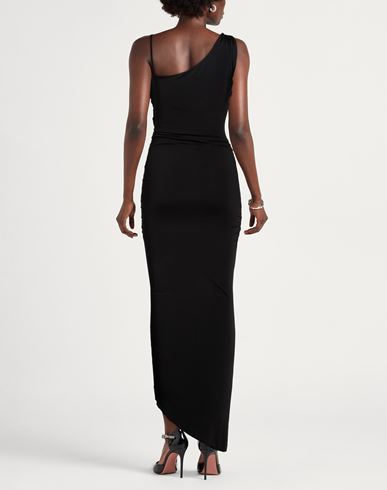 Woman Maxi dress Black Size 10 Viscose, Elastane