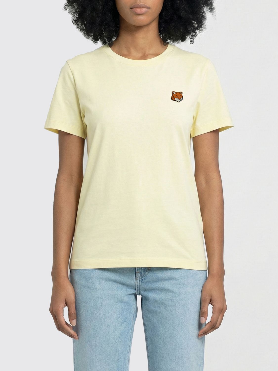 T-shirt With Fox Head Embroidery