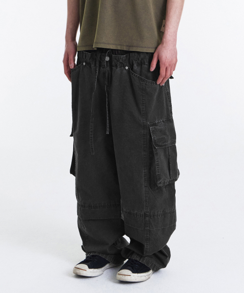 Double Waist Ripstop Cargo Pants