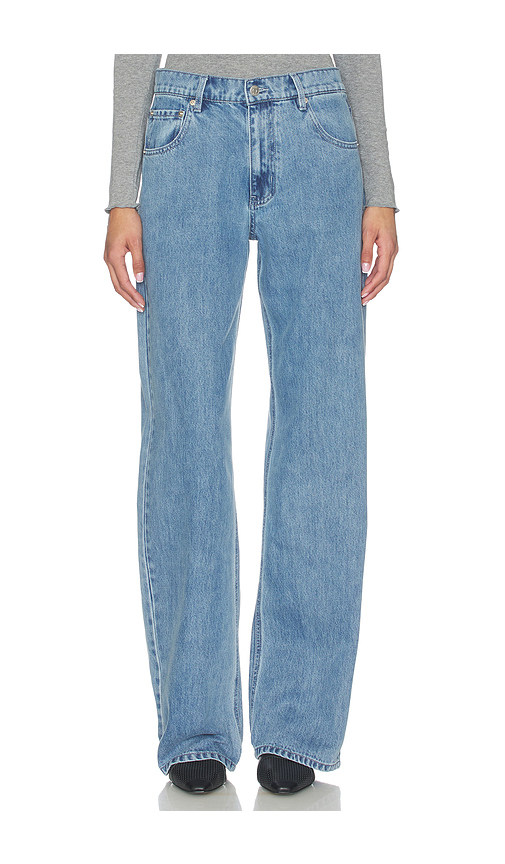 Mother of All Hedi Low Waist Wide Leg in Light Denim. L also in M, S