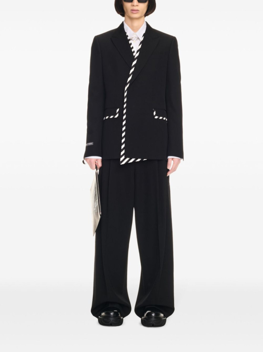 OW darted tailored trousers - Black