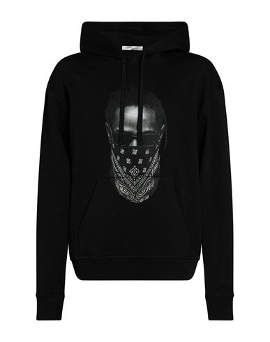 Man Sweatshirt Black Size L Cotton