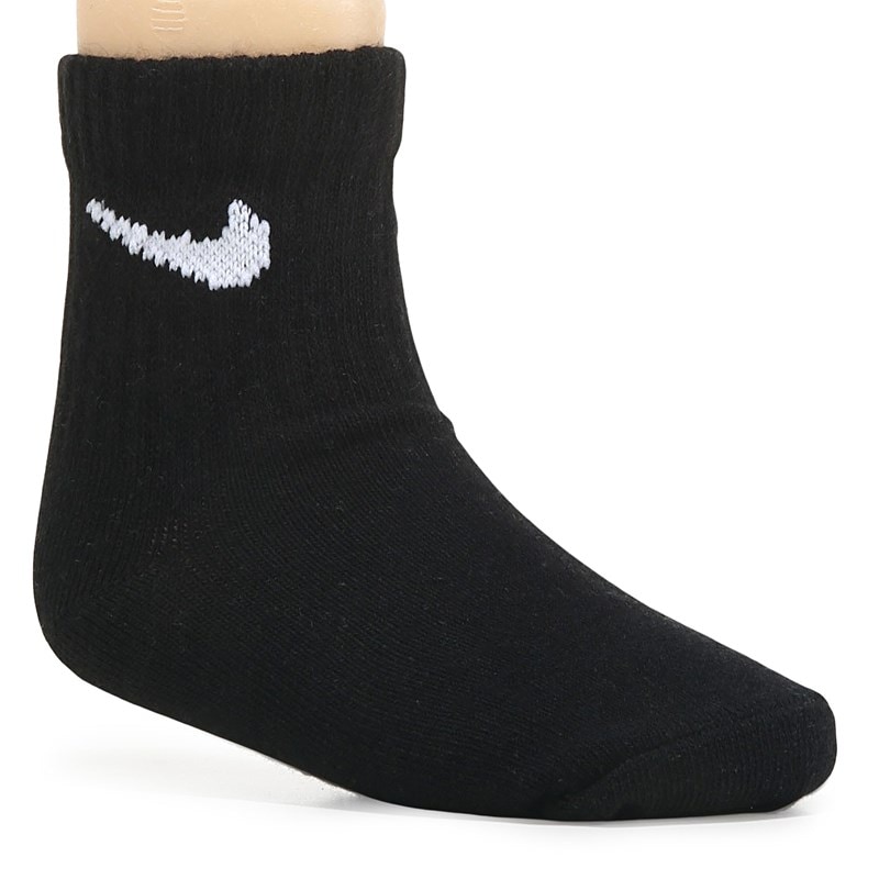 Kids' 6 Pack Toddler Ankle Socks (White/Black/Grey)