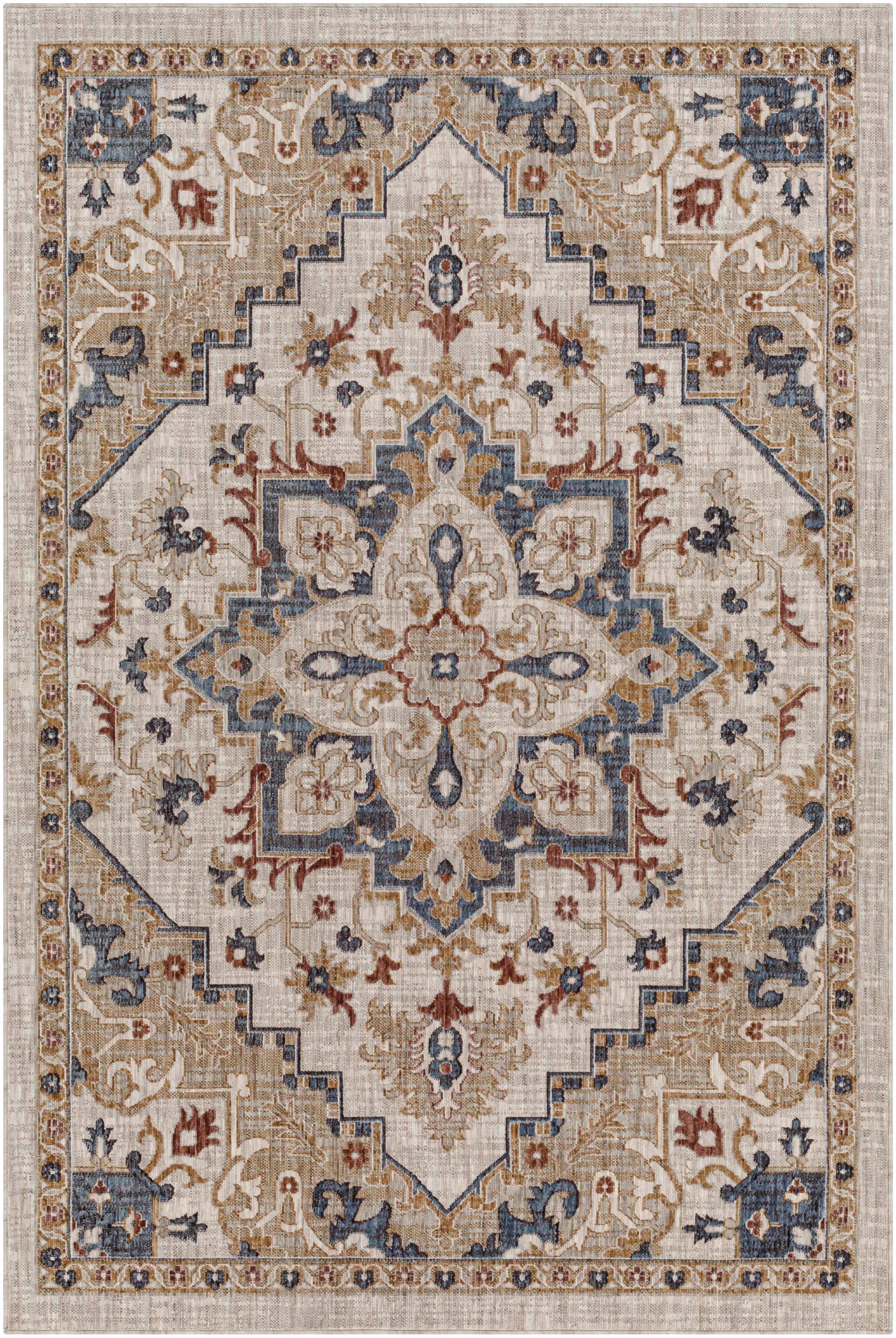 "Lewa Cream Outdoor Area Rug