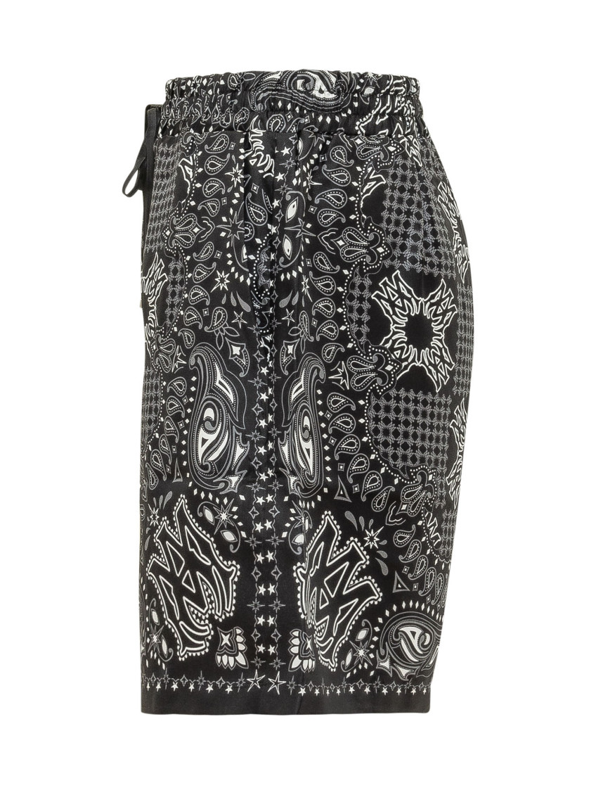 Bandana-print Drawstring Shorts