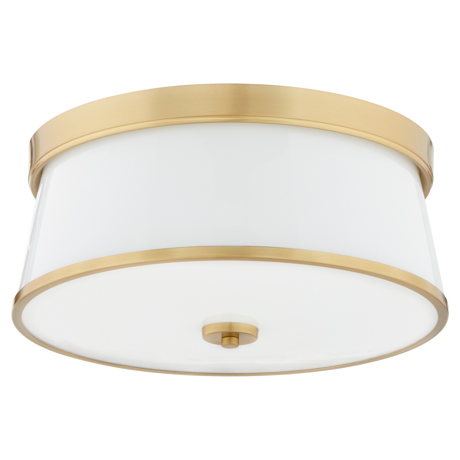 Aged Brass Ceiling Mount from the Weir Collection