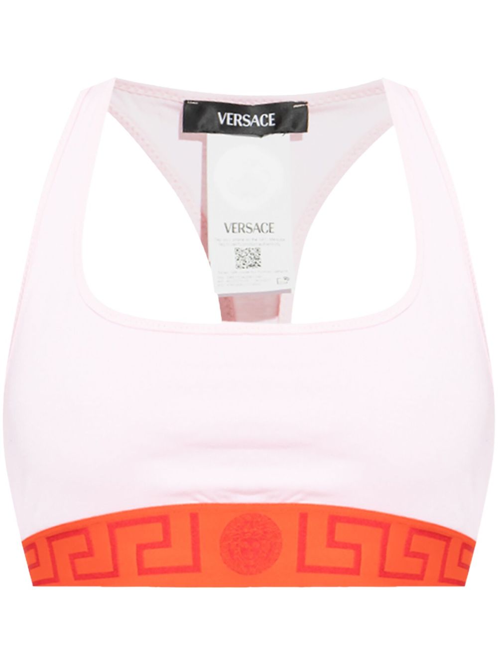 Greca Border triangle bra - Black