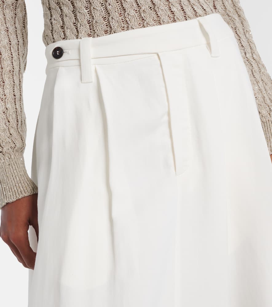 Mid-rise midi skirt
