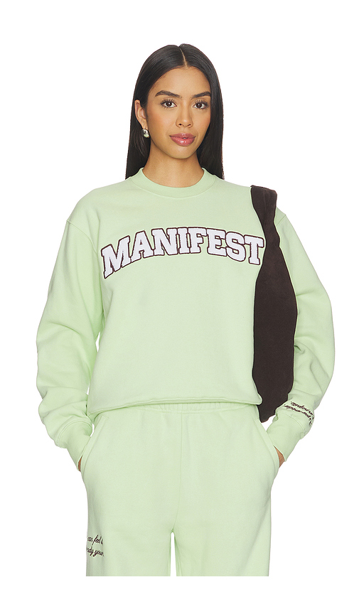 The Mayfair Group Manifest Classic Crewneck Sweatshirt in Mint. L/XL. Also in M/L, S/M