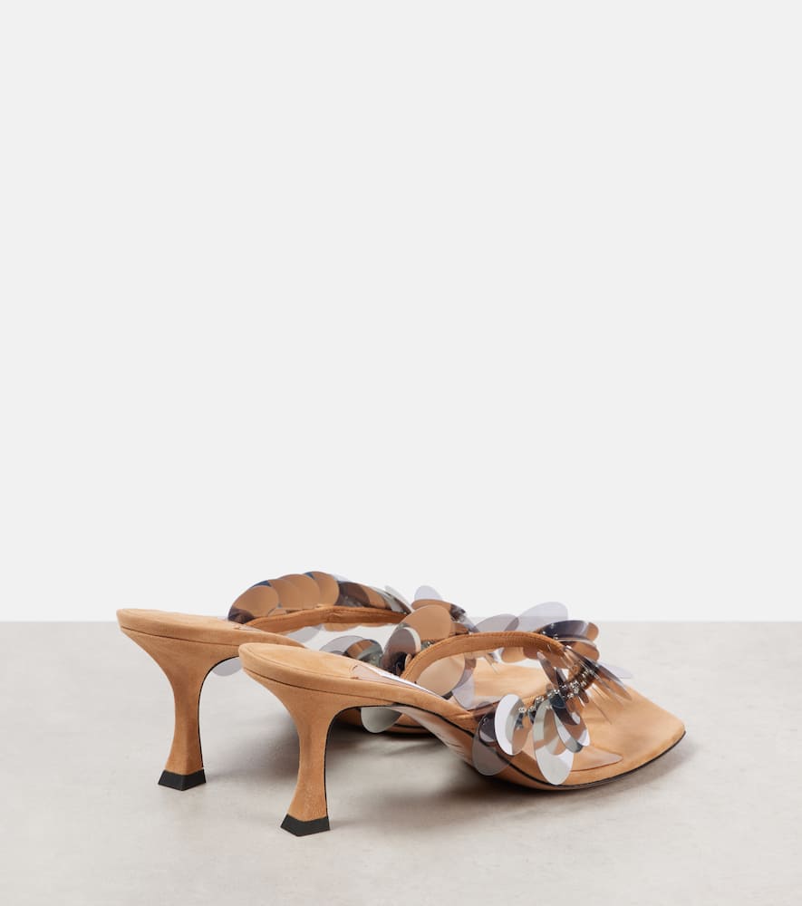 Freja 70 sequined suede thong sandals