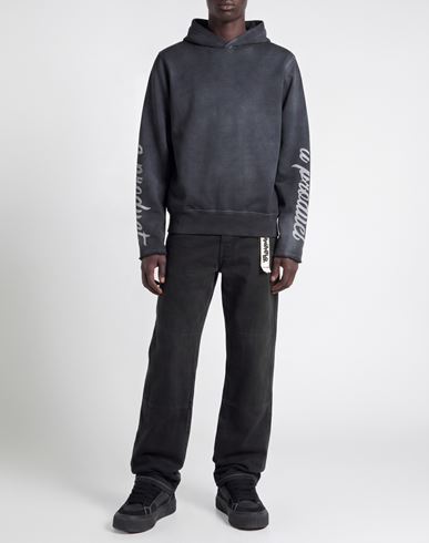 Man Sweatshirt Charcoal Size XL Cotton