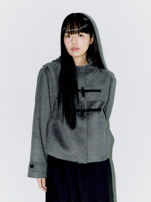 WOOL DUFFLE SHORT COAT