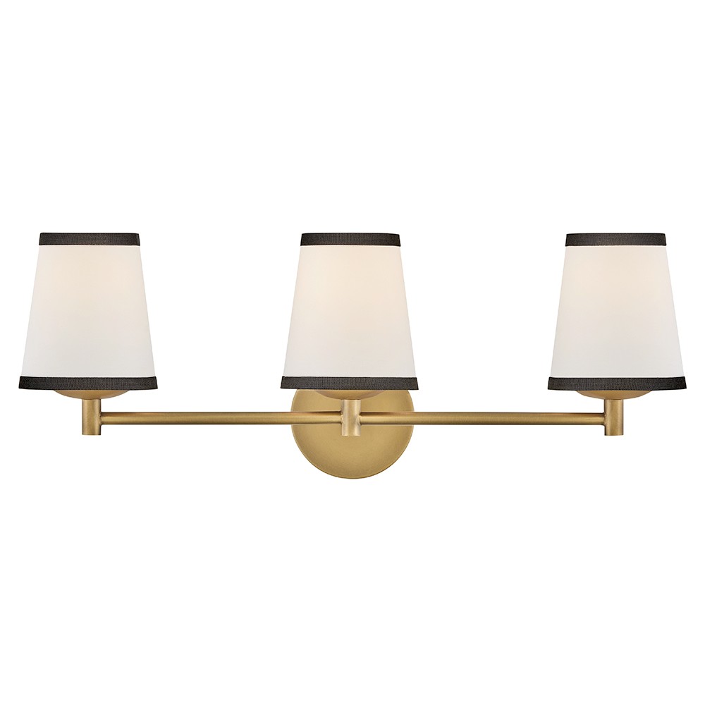 Lacquered Brass LED Bathroom Vanity Light from the Sonia Collection
