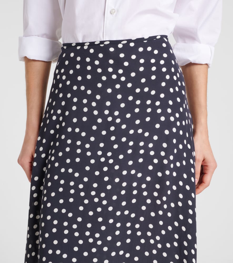 Areza polka-dot midi skirt