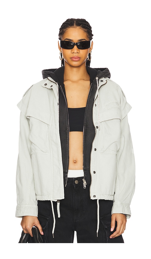 ALPHA INDUSTRIES UTILITY-JACKE in White. Größe XS. Also in L, M