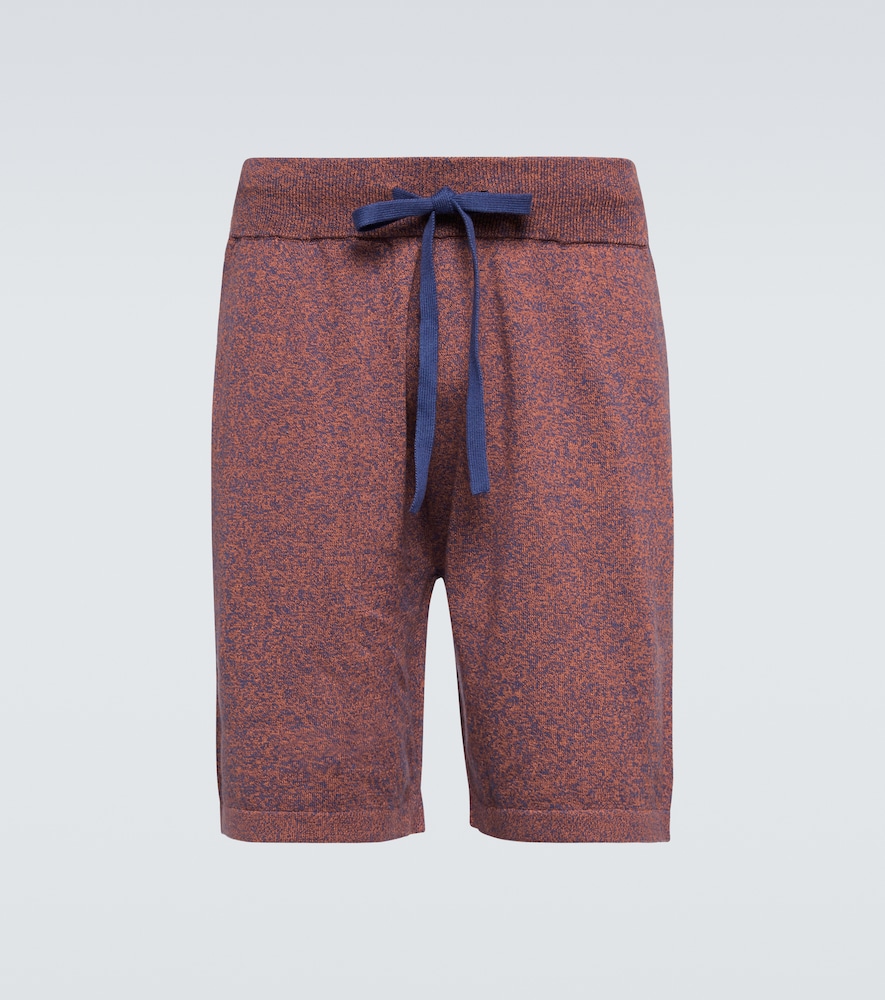 Nova mélange cotton and cashmere shorts