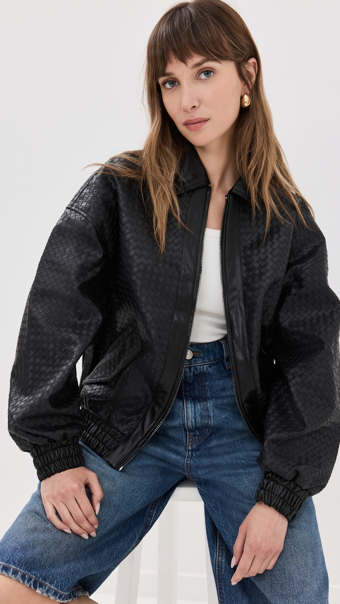 Kenny Woven Bomber Jacket ONYX