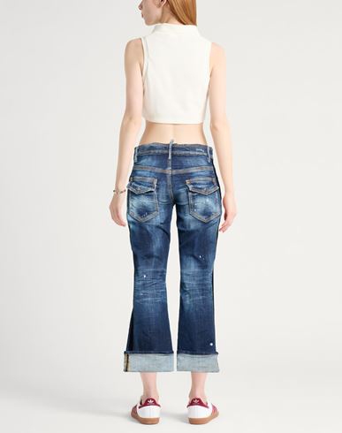 Woman Jeans Blue Size 0 Cotton, Elastane