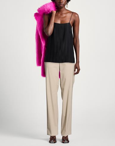 Woman Pants Sand Size 6 Polyester, Virgin Wool, Elastane