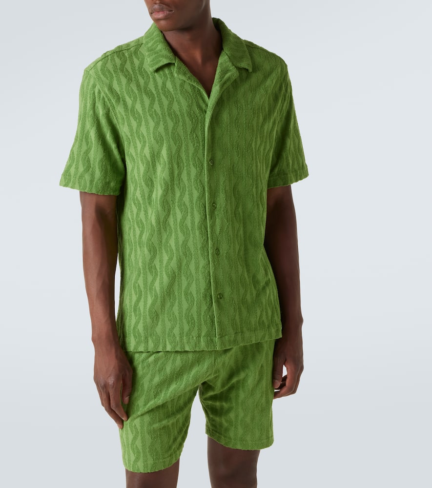 Roberto jacquard cotton terry shirt