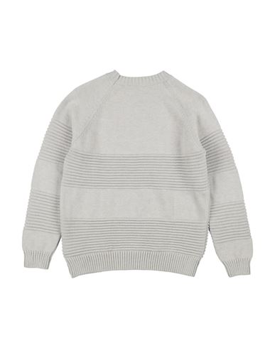 Kid Boy Sweater Light grey Size 12 Cotton, Merino Wool