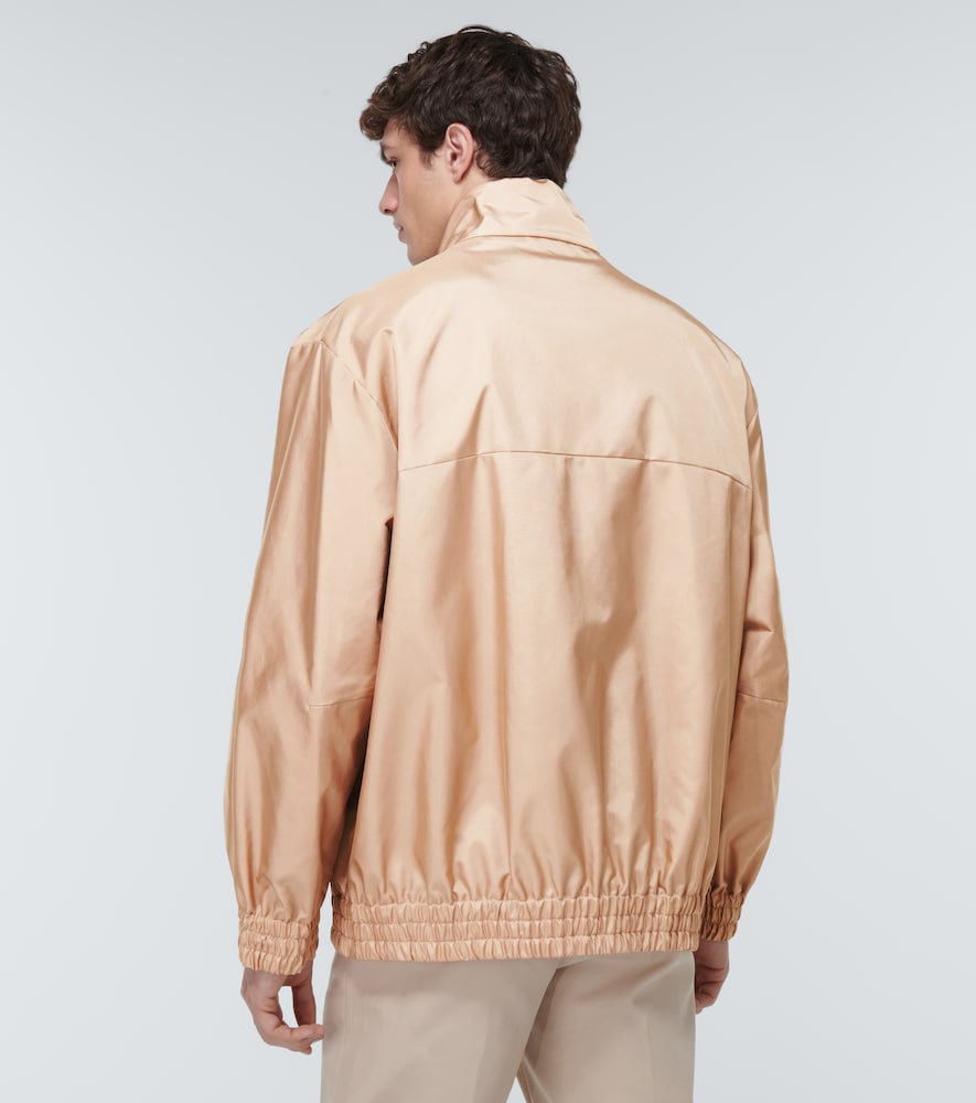 Oversized satin jacket