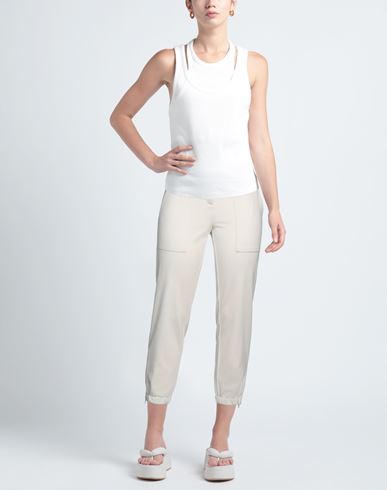 Cambio Woman Pants Cream Size 14 Virgin Wool, Polyamide, Elastane