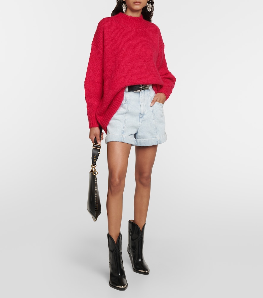 Idol mohair-blend mockneck sweater