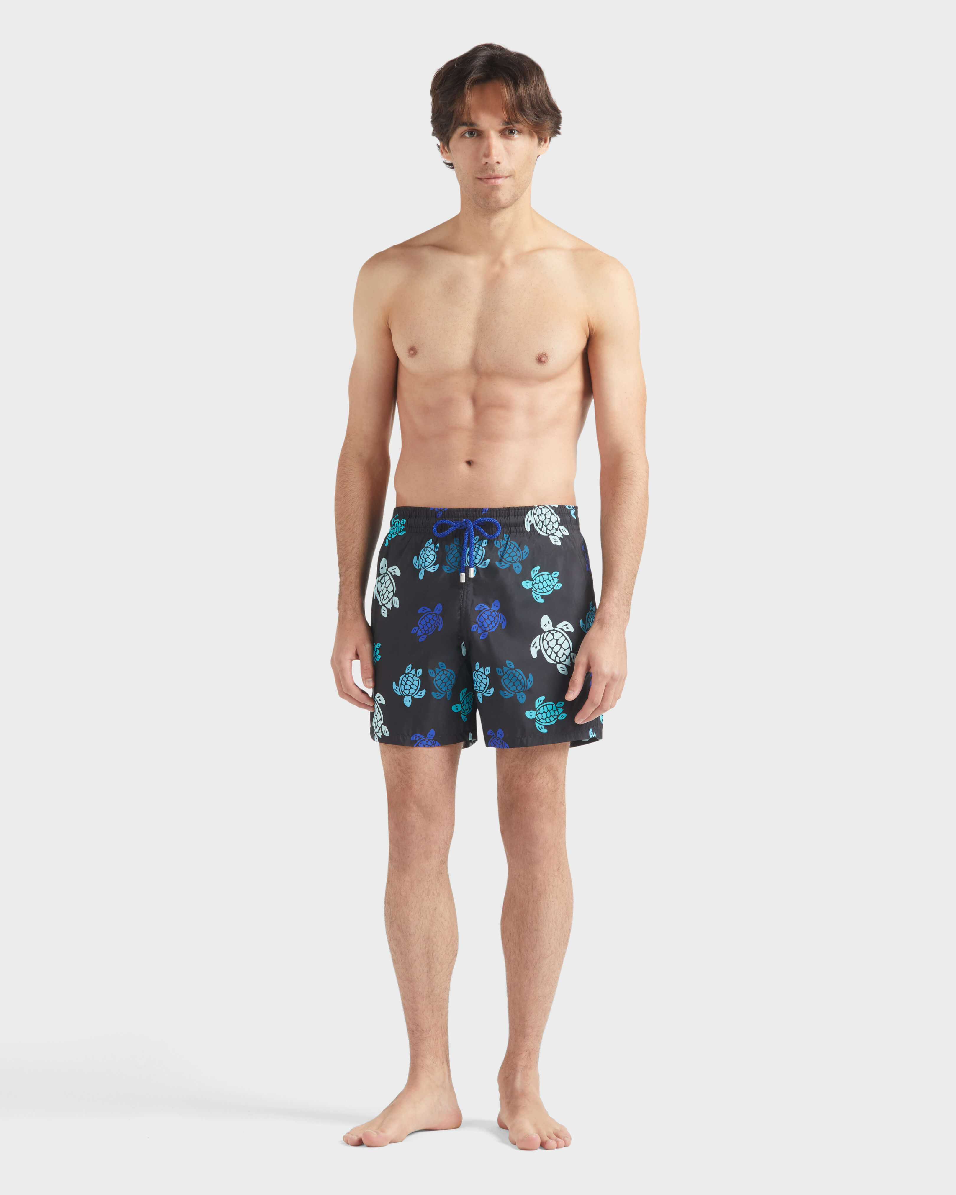Men Ultra-light And Packable Swim Shorts Tortues Multicolores - Mdb - Mahina - Black