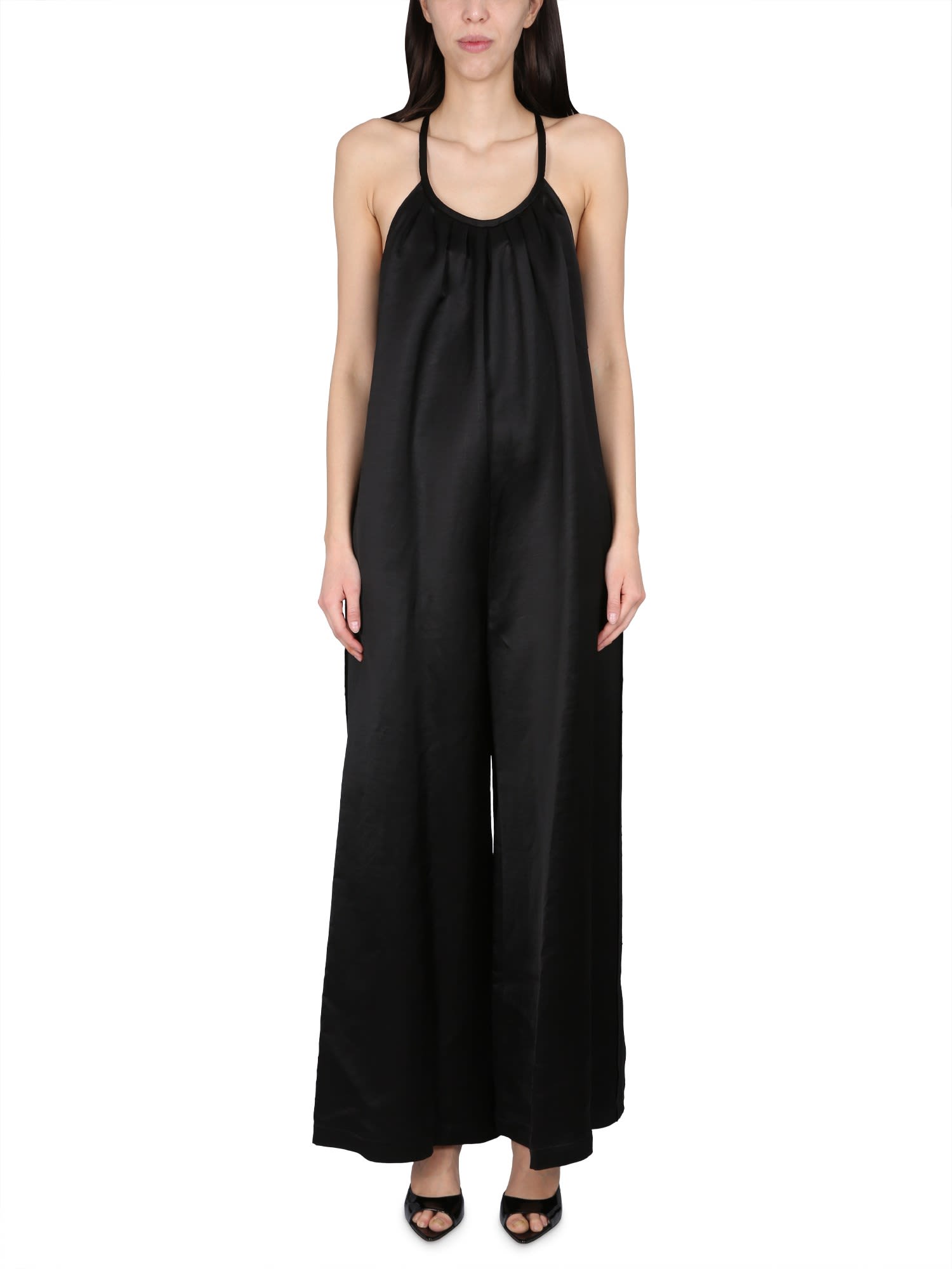 Robes & Combinaisons Wide Satin Jumpsuit