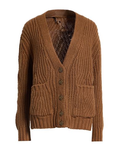 Woman Cardigan Brown Size 6 Cashmere