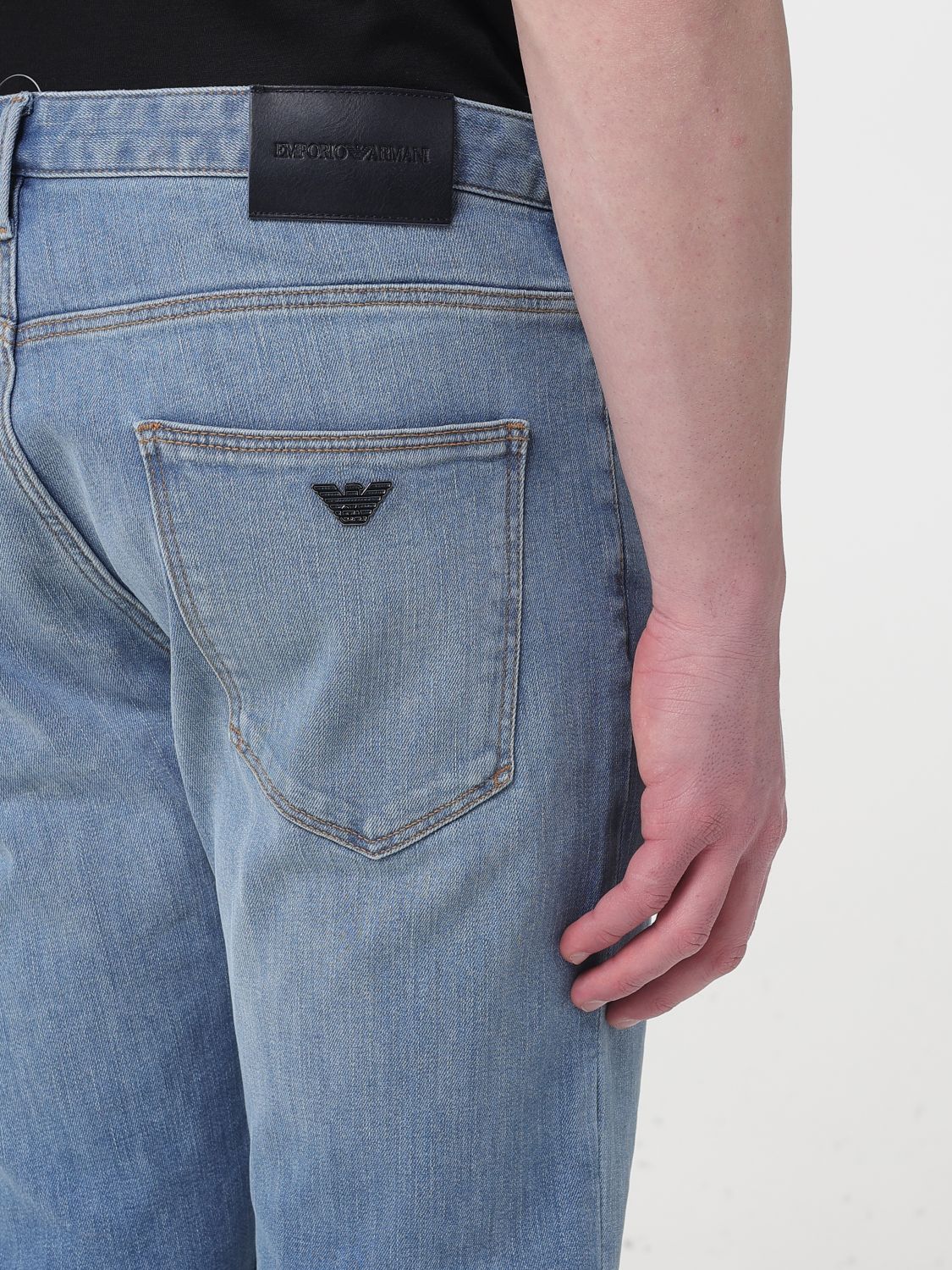 Jeans Men color Gnawed Blue