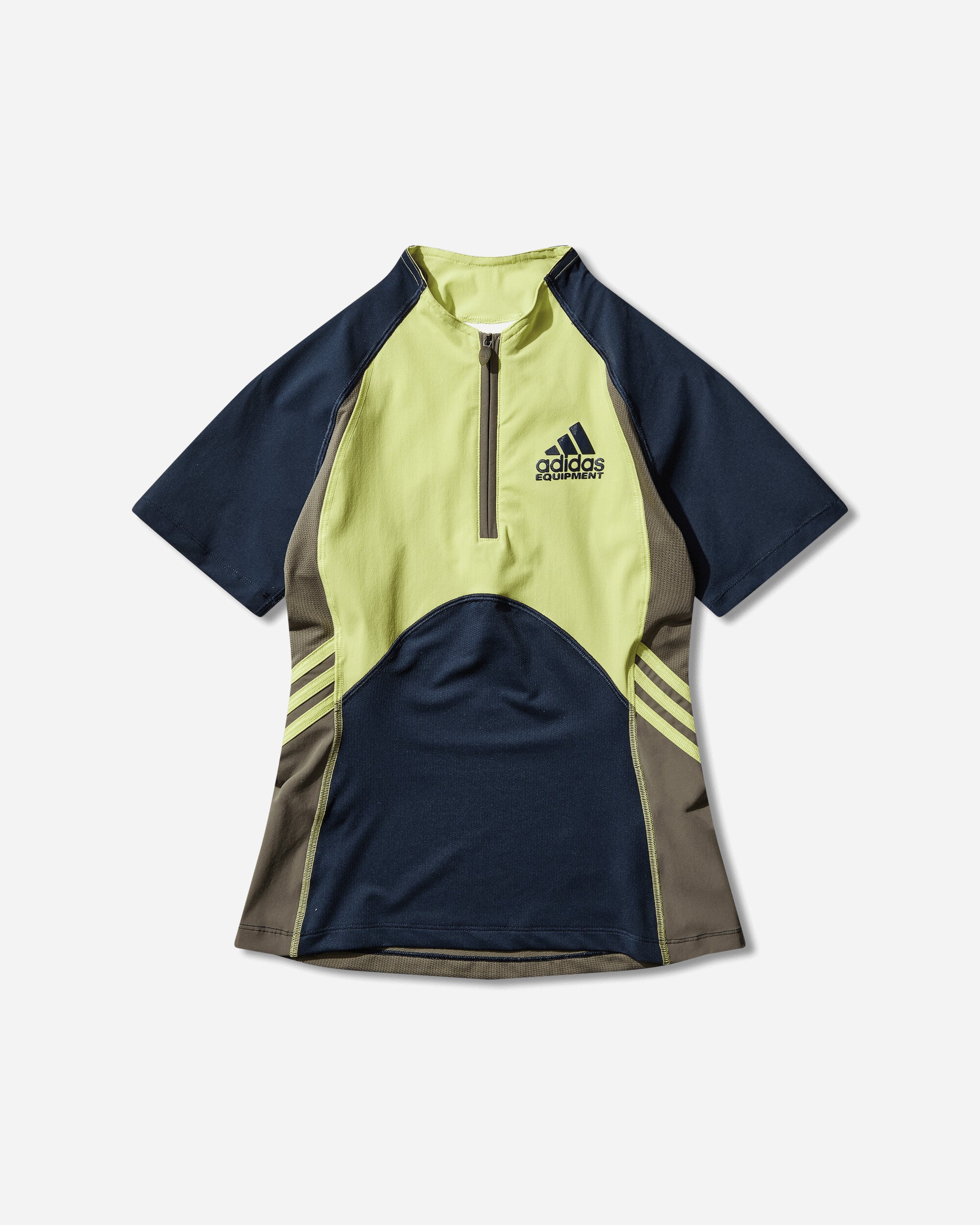 Women's EQT Tight Sports Top in Night Indigo/Acid Yellow/Olive Strata