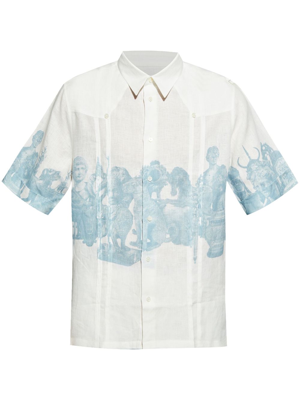 Graphic-print shirt - White