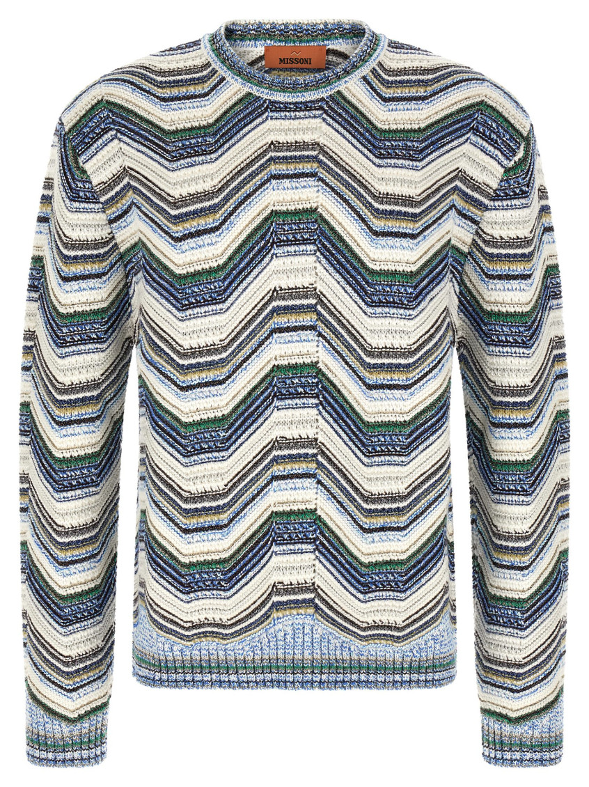 Multicolor Crew Neck Sweater