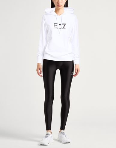 Woman Sweatshirt White Size S Cotton, Elastane