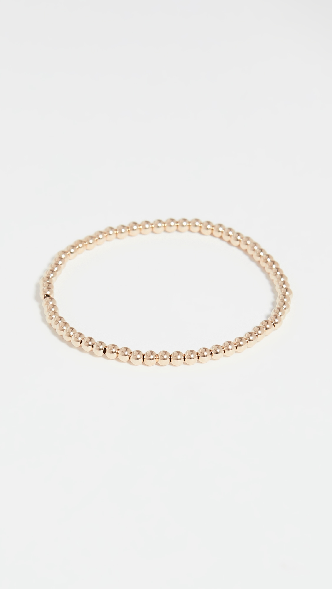 3mm Gold Bracelet Yellow Gold One Size