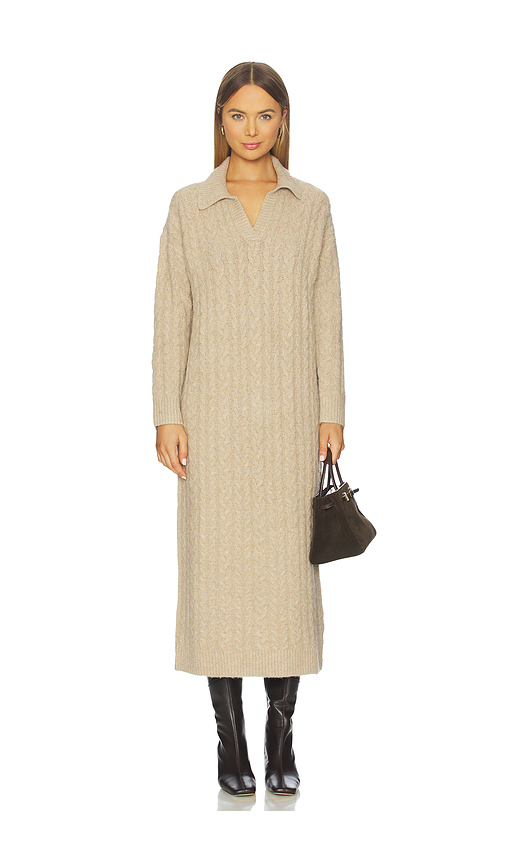 Line & Dot Emila Maxi Dress in Beige. - S also in L
