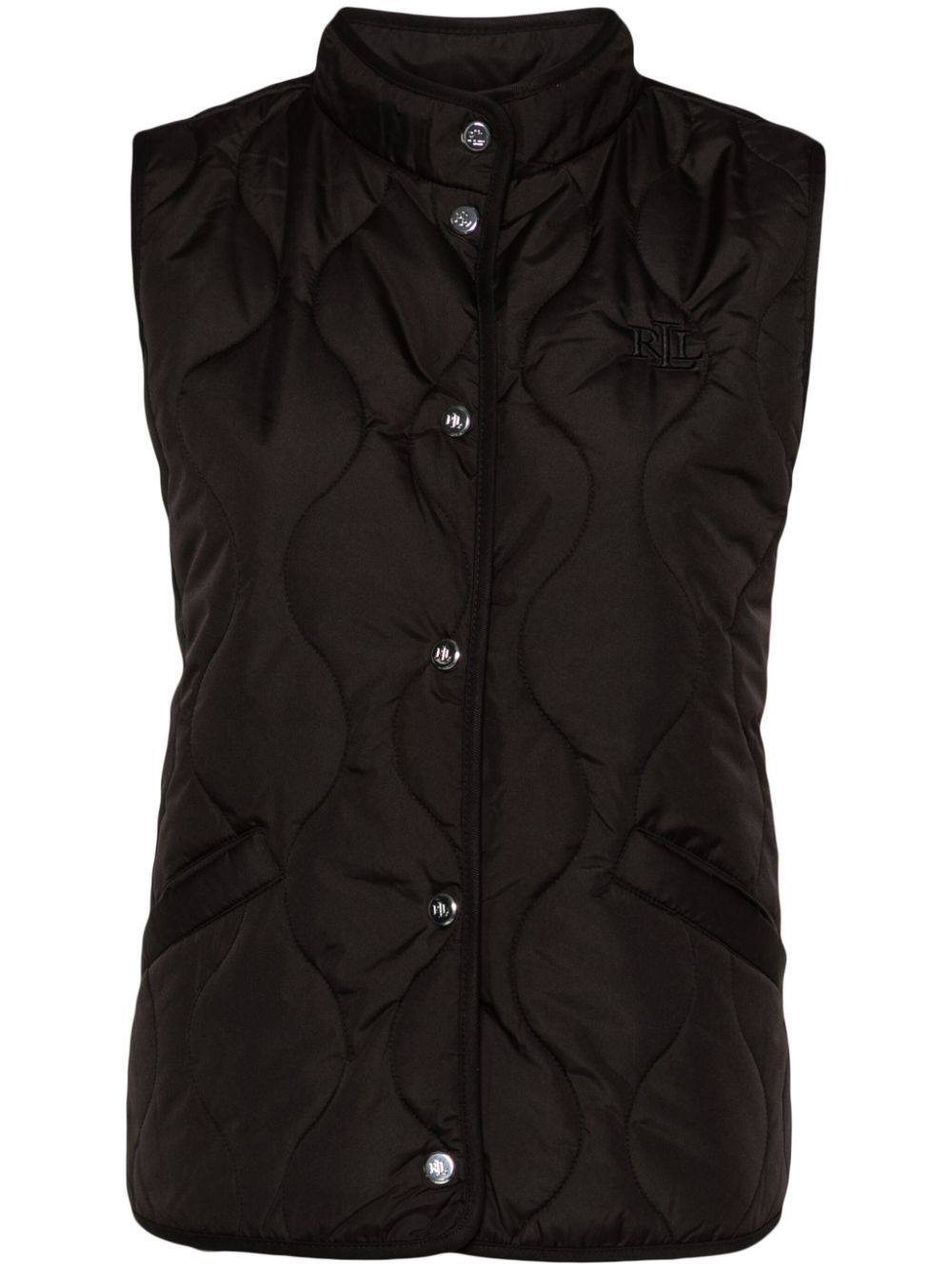 Quilted padded gilet - Blue