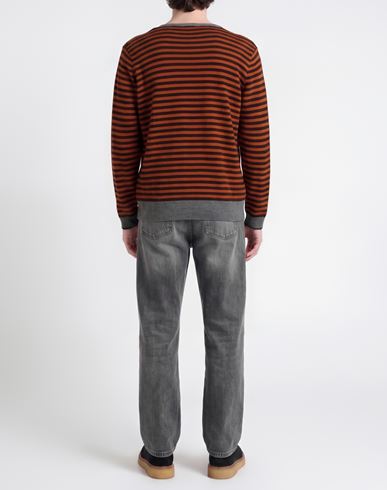 Man Sweater Orange Size XL Wool, Viscose, Polyamide, Cashmere