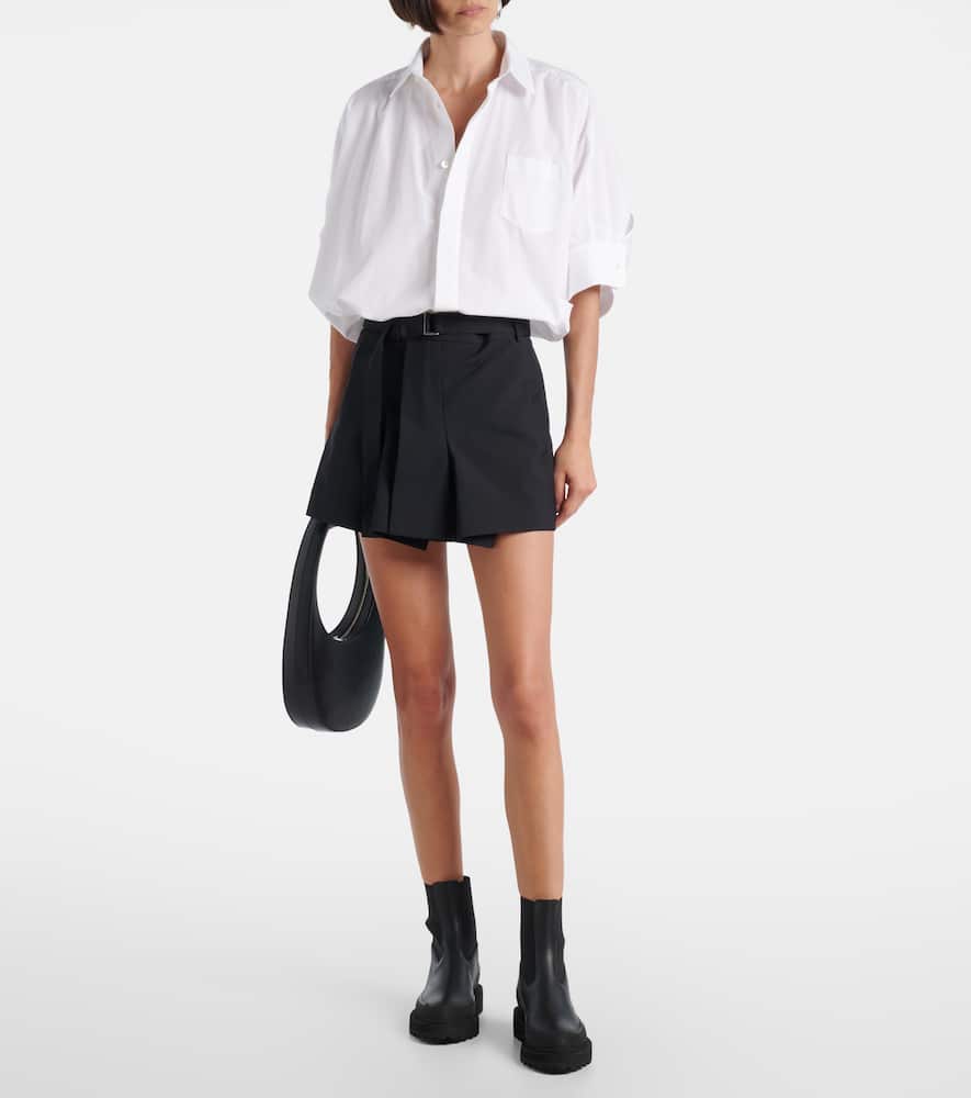 Poplin minidress