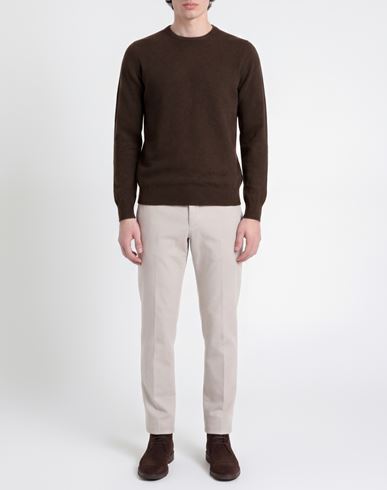 Man Sweater Dark brown Size 38 Cashmere