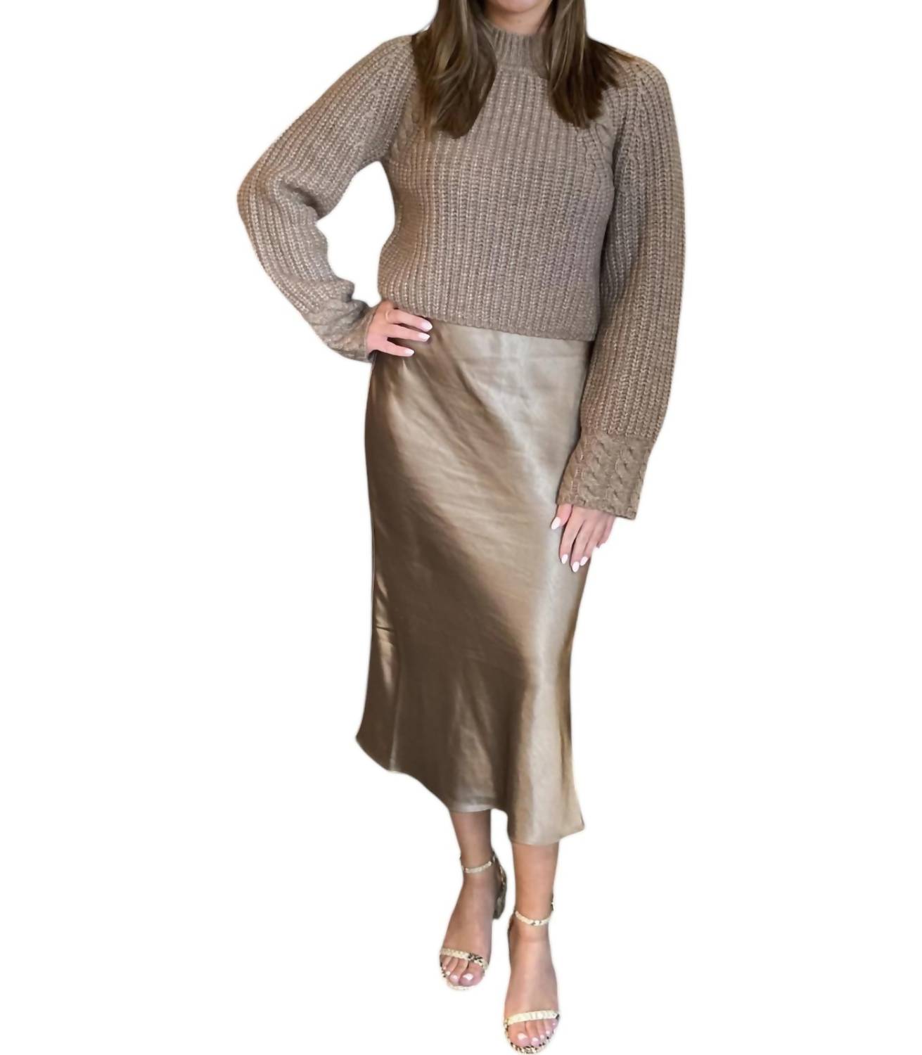Kaz Sweater & Dress In Umber