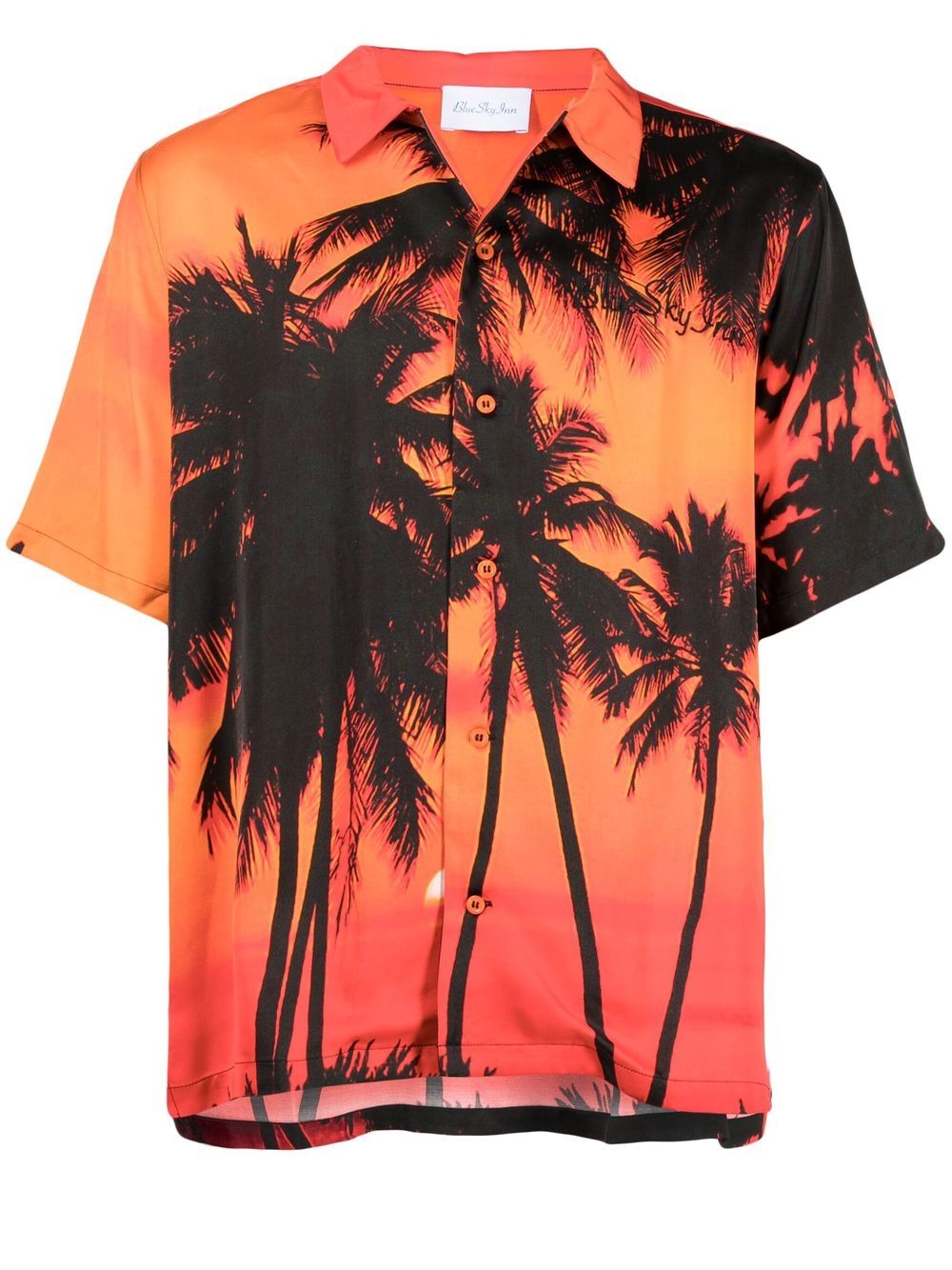 Shirt In Orange Viscose